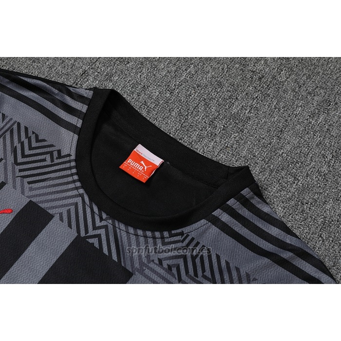 Chandal del AC Milan Manga Corta 2022-2023 Gris - Pantalon Corto